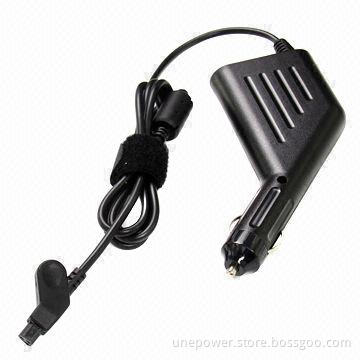 In-car Charger for Dell Laptop, 90W/20V/4.5A/3-hole DC Connector, Cigarette Type, Black Color